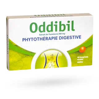 Oddibil 250 mg phytothérapie digestive boite de 40 comprimés
