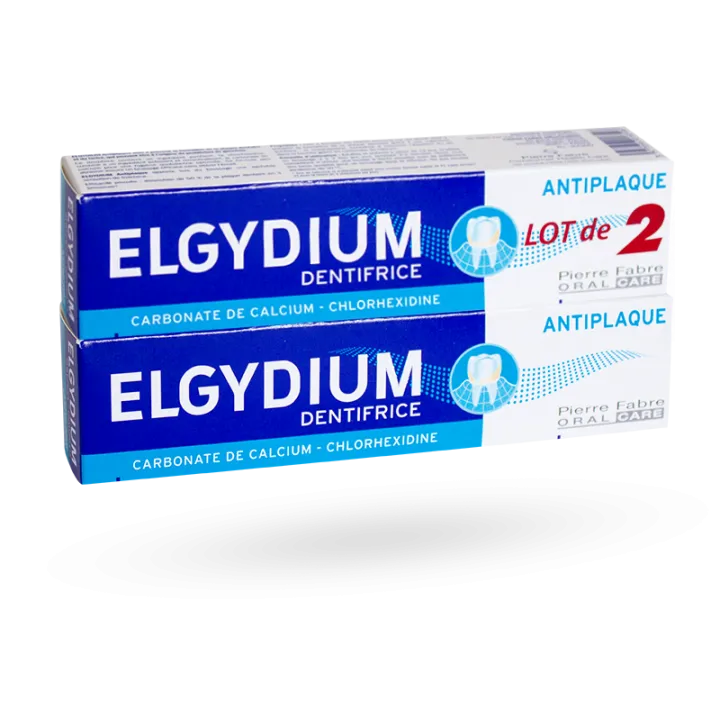 Elgydium dentifrice antiplaque Carbonate de Calcium et chlorhexidine