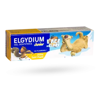 Elgydium Junior gel dentifrice l'âge de glace arôme tutti frutti 50 ml