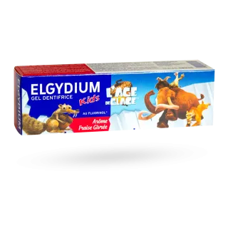 Elgydium Kids gel dentifrice l'âge de glace arôme fraise givrée 50 ml