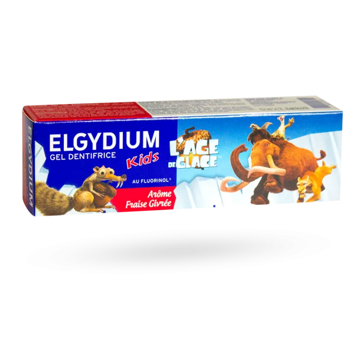 Elgydium Kids gel dentifrice l'âge de glace arôme fraise givrée 50 ml