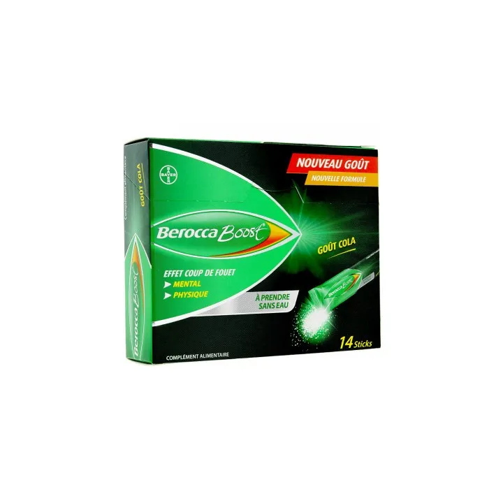 Berocca Boost effet coup de fouet 14 sticks goût cola