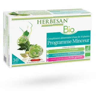 Programme minceur BIO Herbesan 10 plantes 30 ampoules Programme minceur BIO Herbesan 10 plantes 30 ampoules
