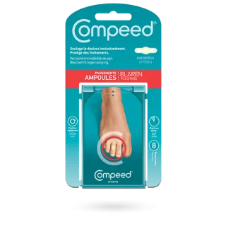 Pansements ampoules orteils Compeed 8 pansements