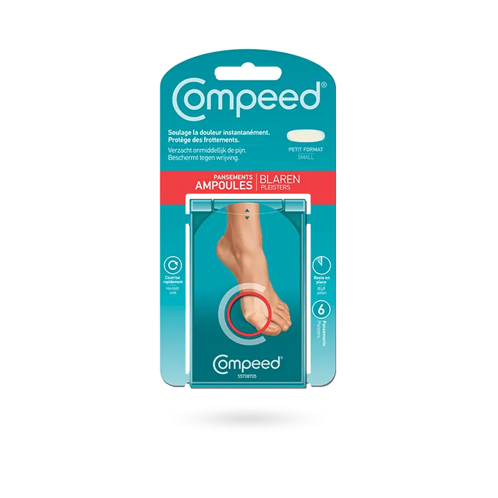 Pansements ampoules petit format Compeed 6 pansements
