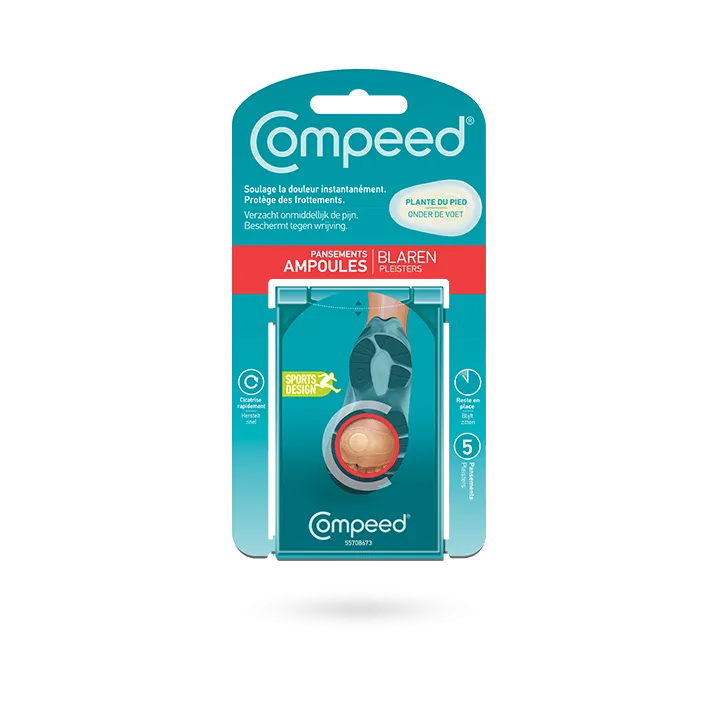 Pansements ampoules plante du pied Compeed 5 pansements