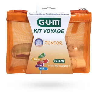 GUM Kit voyage Junior brosse à dents, dentifrice, sablier