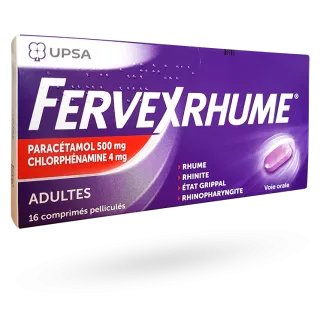 Fervex Rhume adultes UPSA 16 comprimés
