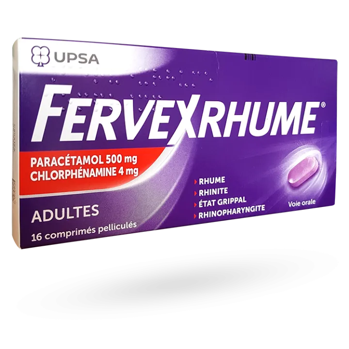 Fervex Rhume adultes UPSA 16 comprimés