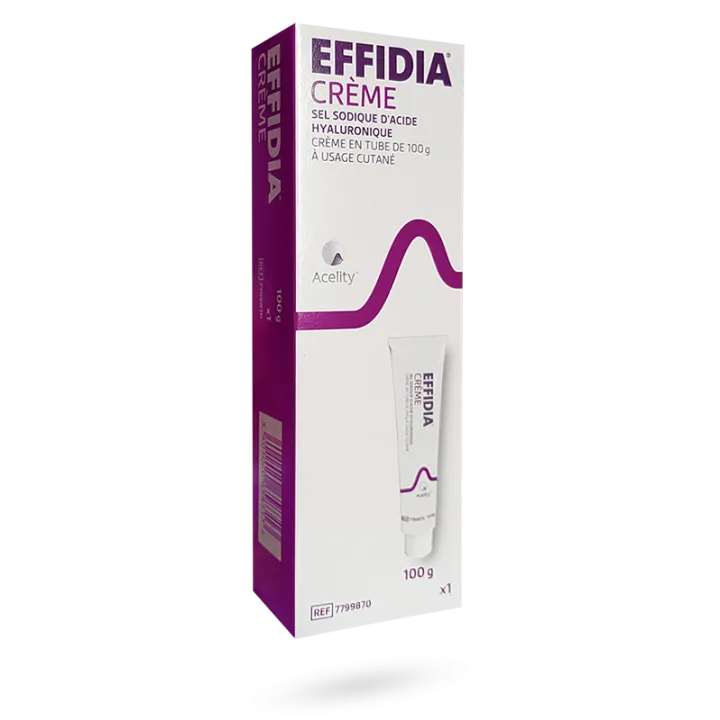 Effidia crème sel sodique d'acide hyaluronique tube de 100 g