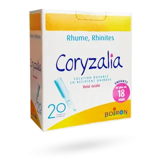 Coryzalia Boiron solution buvable rhume et rhinites 20 unidoses