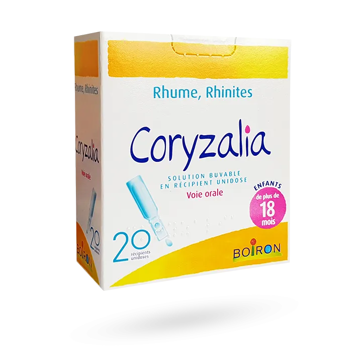 Coryzalia Boiron solution buvable rhume et rhinites 20 unidoses