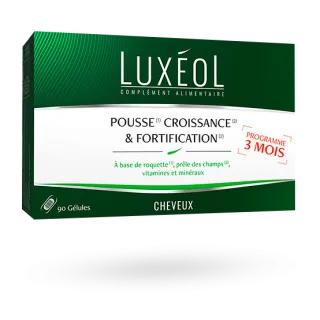Luxéol Cheveux pousse, croissance et fortification 90 gélules