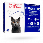 Fiprokil Duo Clément Thékan solution pour spot-on chat - 4 pipettes