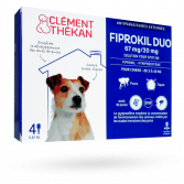 Fiprokil Duo Clément Thékan solution pour spot-on chien - 4 pipettes