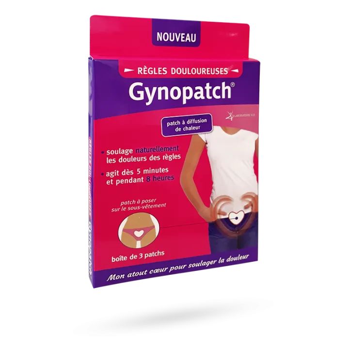 Gynopatch règles douloureuses 3 patchs à diffusion de chaleur