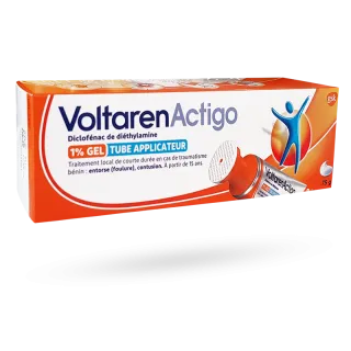 Voltaren Actigo gel 1% Diclofénac tube applicateur 75 g
