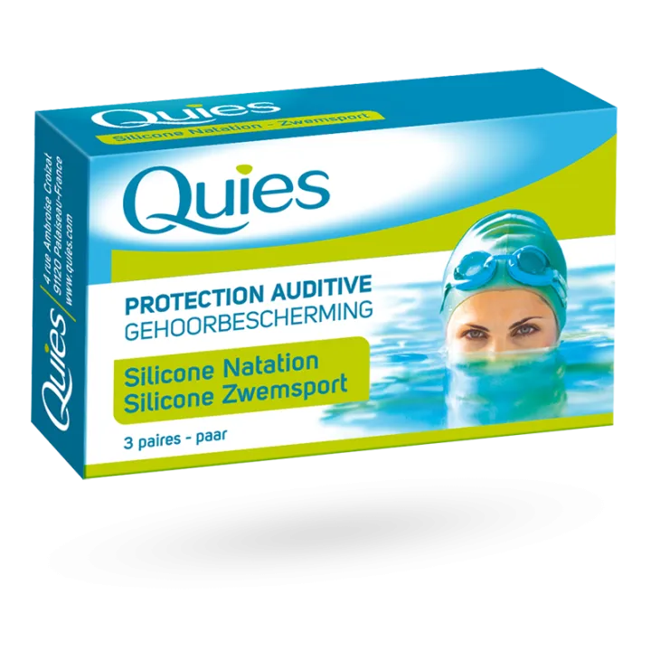 Boules Quies natation en silicone 3 paires de protection auditive