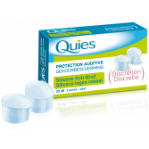 Boules Quies anti-bruit discrétion en silicone - 3 paires