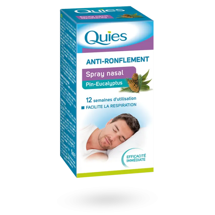 Spray nasal anti-ronflement Quies pin eucalyptus 15 ml