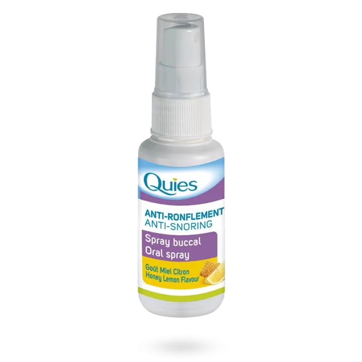 Spray buccal anti-ronflement Quies goût miel citron 70 ml