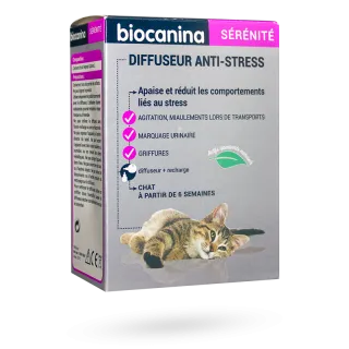 Biocanina Sérénité diffuseur anti-stress chat - Diffuseur + recharge 45 ml