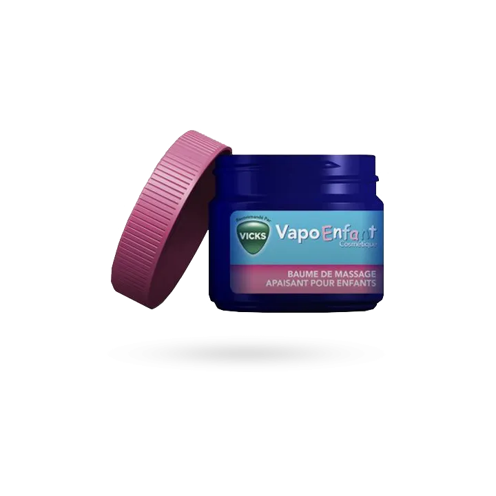 Vicks Vapo Enfant baume massage apaisant relaxant pot de 50 g 