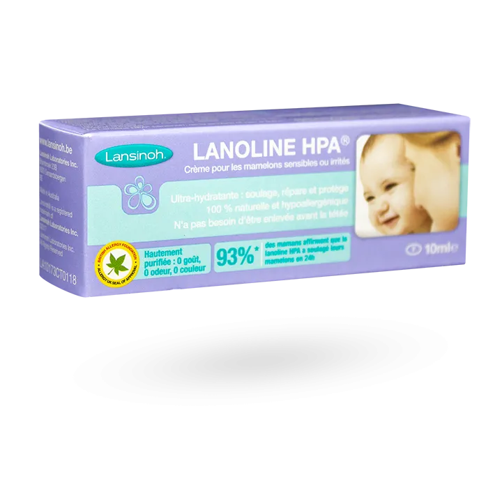 Lansinoh Lanoline HPA crème mamelons irrités te sensibles tube 10 ml