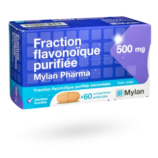Fraction flavonoïque purifiée 500 mg Mylan Fraction flavonoïque purifiée 500 mg Mylan