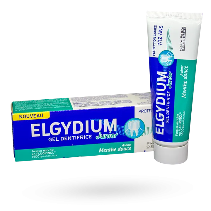 Elgydium gel dentifrice Junior 7/12 ans menthe douce tube de 50 ml