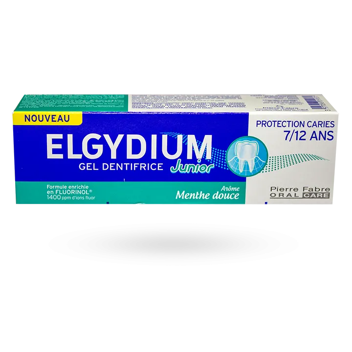 Elgydium gel dentifrice Junior 7/12 ans menthe douce tube de 50 ml