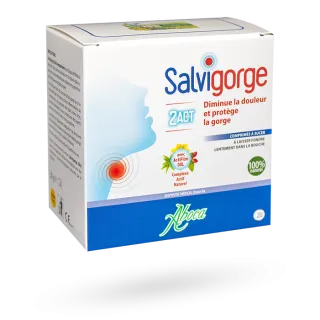Salvigorge 2Act maux de gorge Aboca 20 comprimés à sucer