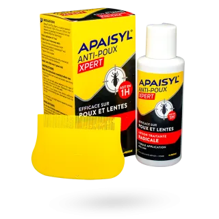 Apaisyl Xpert lotion anti-poux 100% radical lotion + peigne