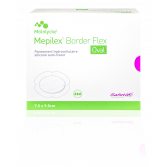 Mepilex Border Flex Oval - Pansement hydrocellulaire siliconé auto-fixant