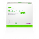 Mepilex Border Flex Carré - Pansement hydrocellulaire siliconé auto-fixant