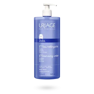 Uriage Bébé 1ère eau nettoyante visage, corps et siège 1 litre