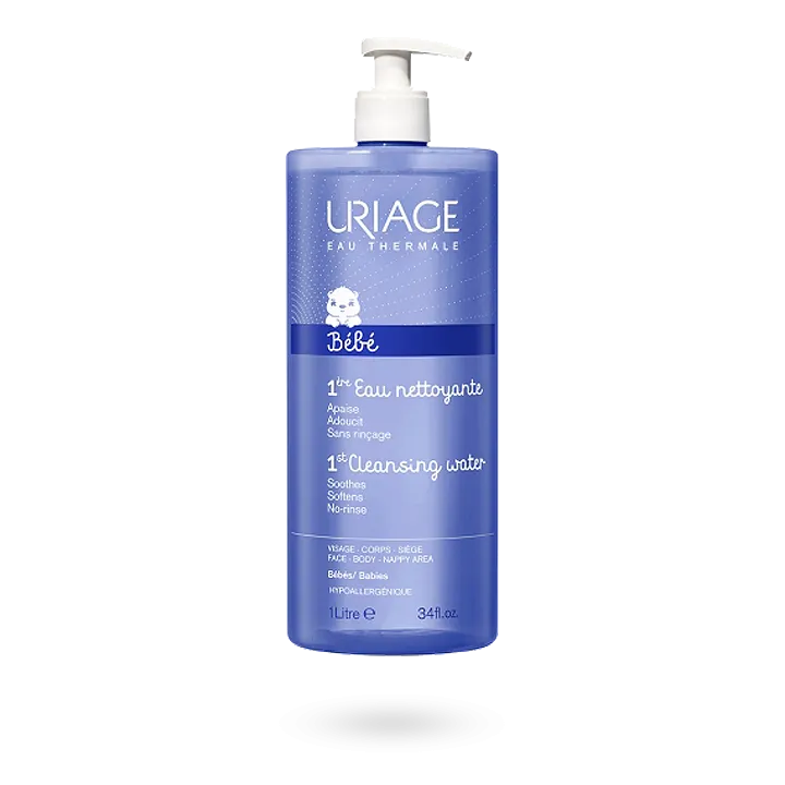 Uriage Bébé 1ère eau nettoyante visage, corps et siège 1 litre