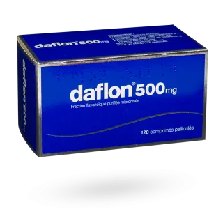 Daflon 500 mg troubles veineux 120 comprimés