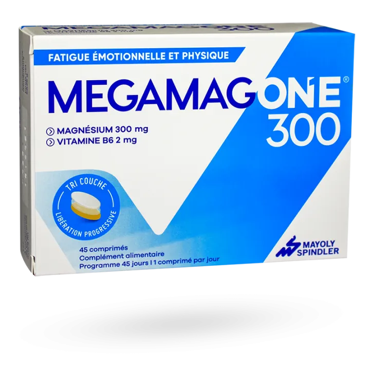 Megamag One 300 fatigue émotionnelle et physique 45 comprimés