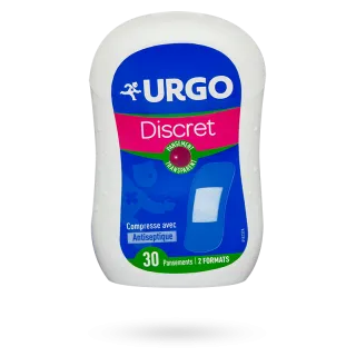 Urgo Discret pansement transparent avec compresse antiseptique 30 pansements