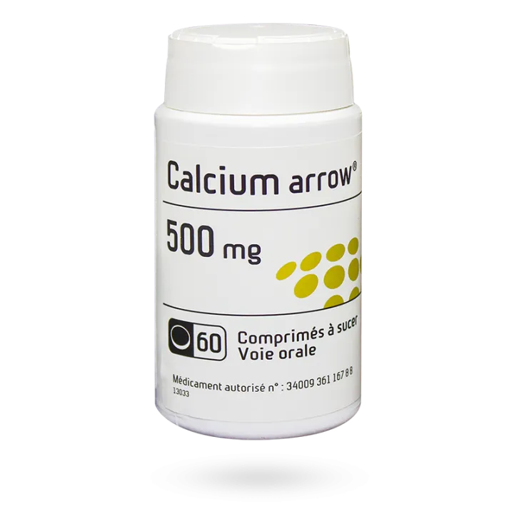 Calcium Arrow 500 mg 60 comprimés à sucer