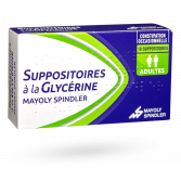 Suppositoires à la Glycérine adultes Mayoly Spindler - 10 suppositoires