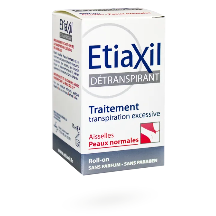 Etiaxil détranspirant aisselles peaux normales transpiration excessive roll-on 15 ml