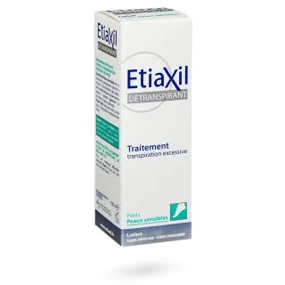 Etiaxil détranspirant pieds traitement transpiration excessive lotion 100 ml