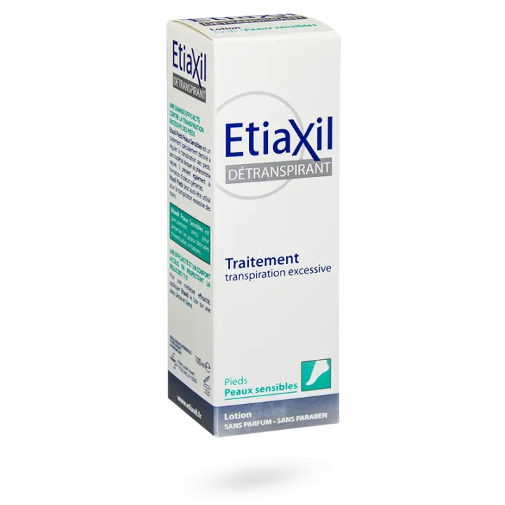 Etiaxil détranspirant pieds traitement transpiration excessive lotion 100 ml