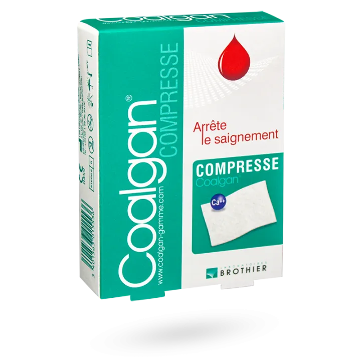 Coalgan compresse 5 compresses hémostatiques