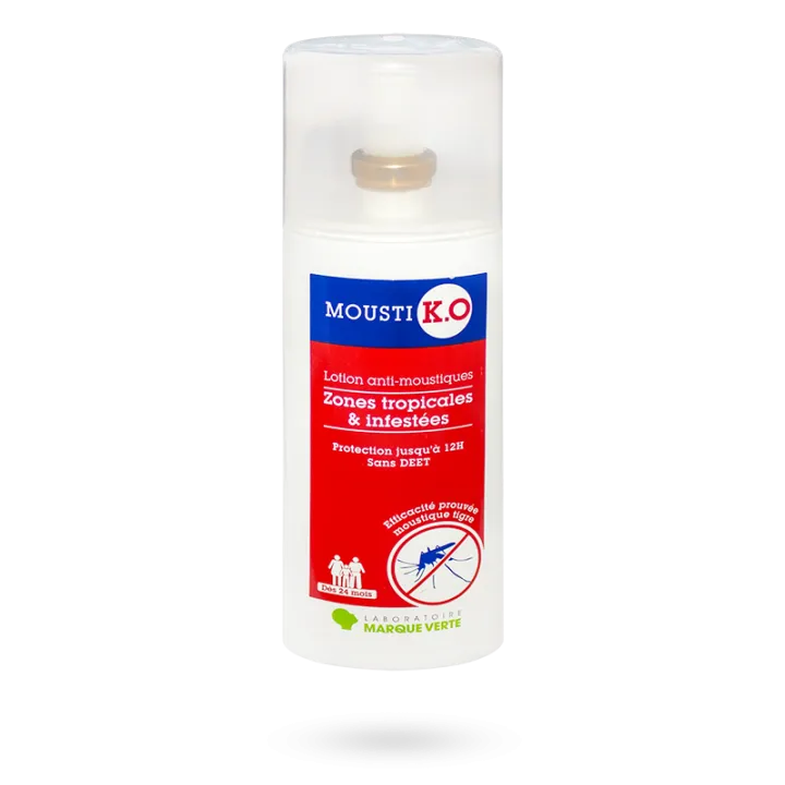 Mousti K.O lotion anti-moustiques zones tropicales & infestées 100 ml