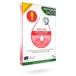 Patchs articulations et muscles Phytosun Arôms 3 patchs tissus à découper