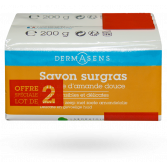 Savon surgras à l'huile d'amande douce Dermasens - Lot de 2 x 200 g