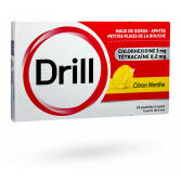 Pastilles Drill tétracaïne - Citron menthe